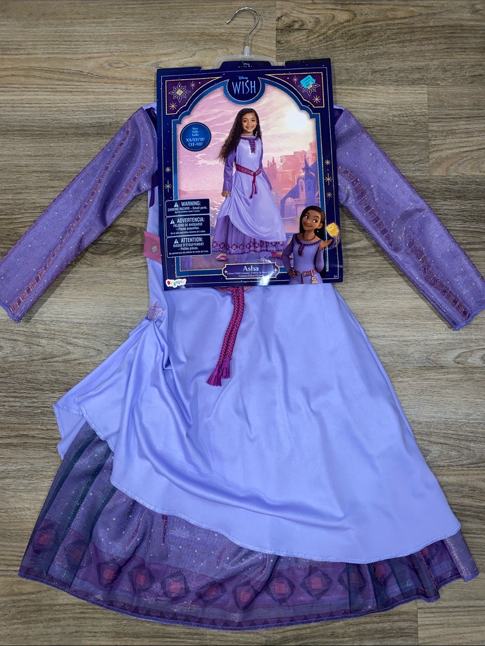 Disney Wish Asha Lavender Princess Costume Dress